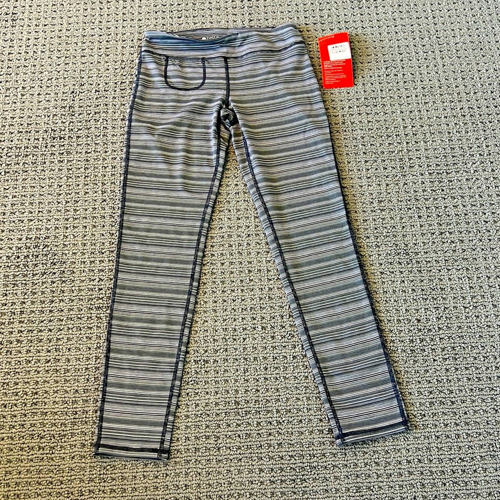 Zella girl striped legging pants, size 10/12
